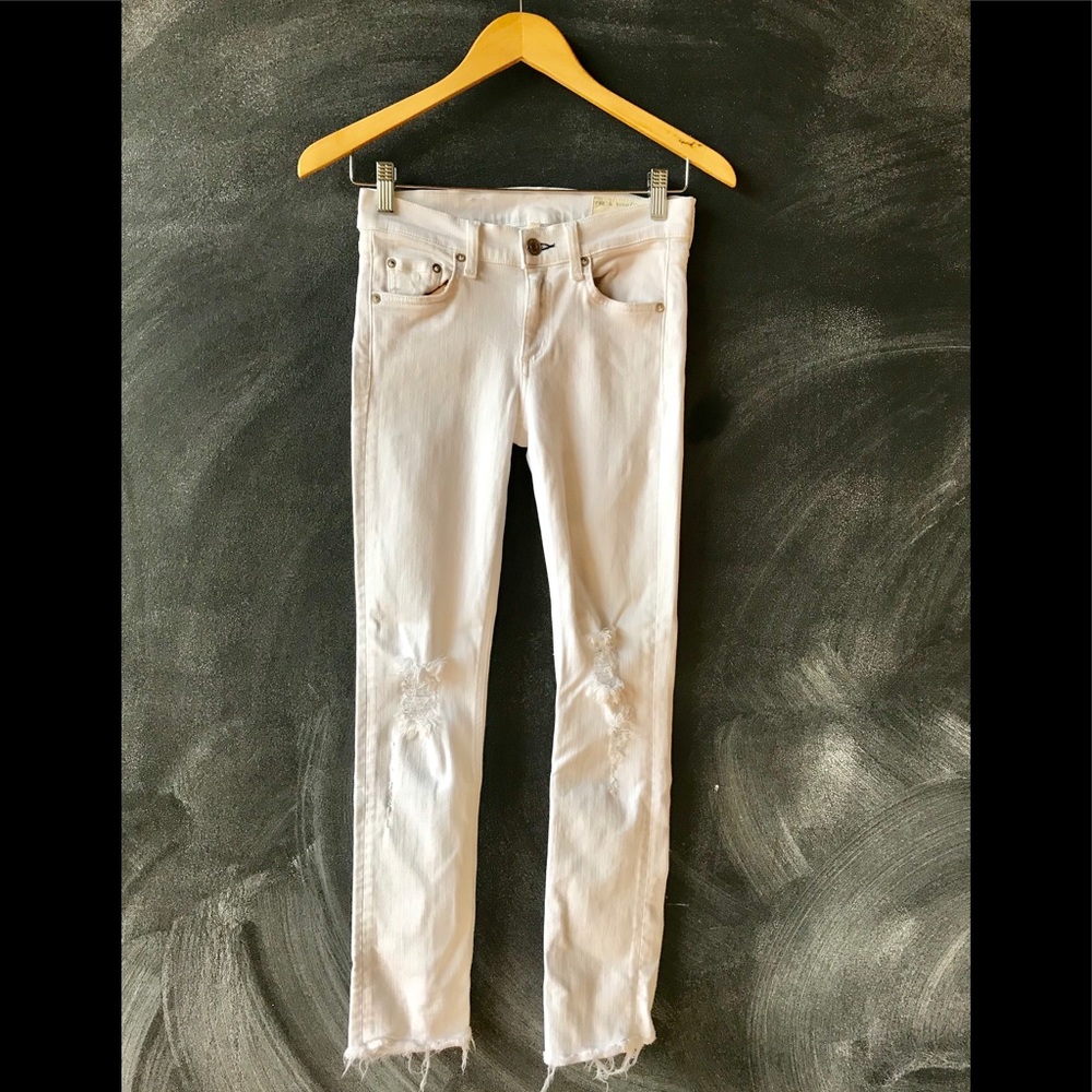 Rag and bone white jeans